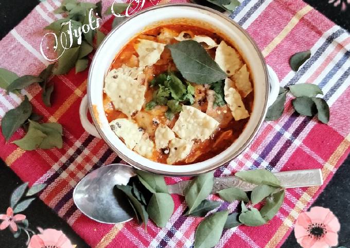 Steps to Prepare Quick Rajasthani papad ki sabji