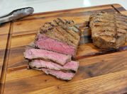 A picture of flank steak marinade
