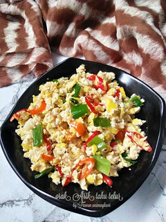 Foto resep 188# orak Arik tahu telur