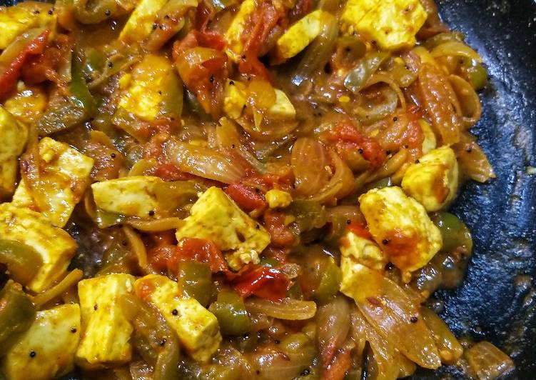 Instant Kadhai Paneer