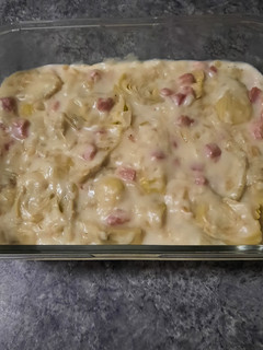 Una foto de Alcachofas con Bechamel y jamón