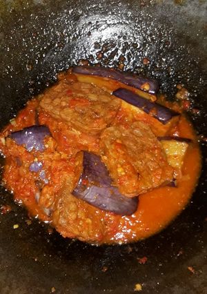 Foto resep Terong ungu & tempe balado