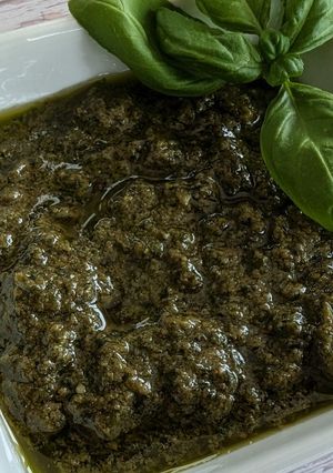 Une photo de Sauce pesto basilic fait maison