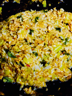 Una foto de Risotto de atún y verduras
