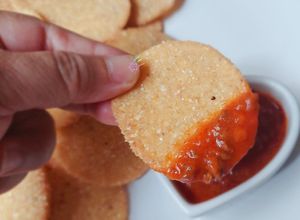 Hình của món Bánh bột ngô chiên giòn.