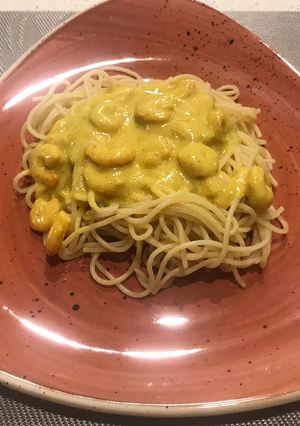 Una foto de Salsa de camarones al curry