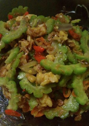 Foto resep Tumis Pare Tempe Pedas (Tips agar tdk pahit)
