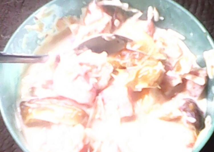 Recipe of Quick Mixed fruits with milk