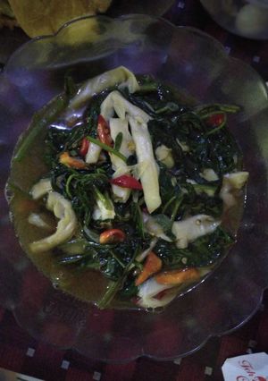 Foto resep Tumis kangkung dan jamur