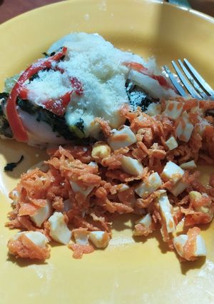 Una foto de Pollo relleno ! Súper rico y sano ☺️