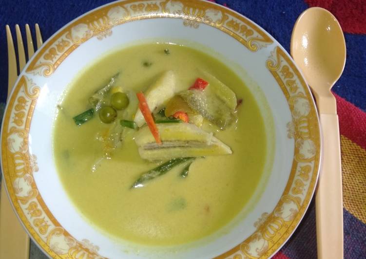 Kuah leumak pisang putik