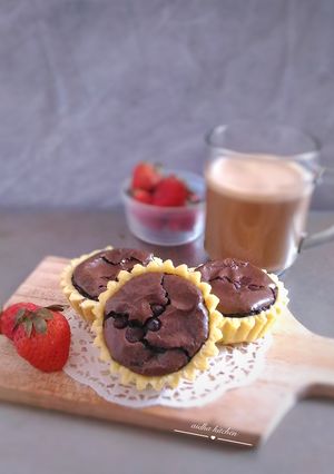 Foto resep Mini Pie Brownies (Brownie Tartlets)