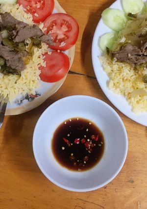 Hình của món Cơm chiên dưa bò.