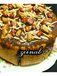 عکسی از دستور کیک یخچالی نسکافه ای