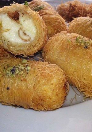 صورة لوصفة طريقة عمل رولات الكنافة