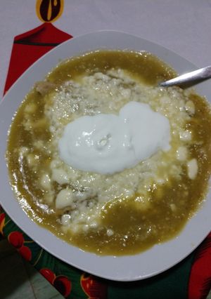 Una foto de Enchiladas Verdes caldosas