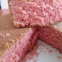 A picture of Strawberry coconut cake #charity recipe.