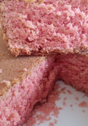 A picture of Strawberry coconut cake #charity recipe.