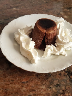 Una foto de Coulant de chocolate