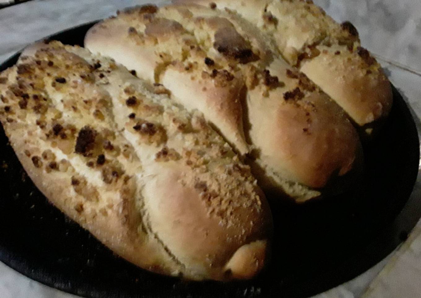 Pan dulce relleno de dulce de batata