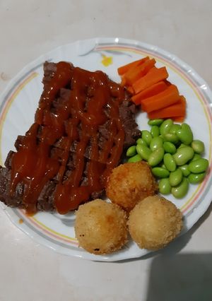 Foto resep Steak beef topside