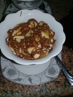 صورة لوصفة موز بالنوتيلا والكريمة🍌🍫