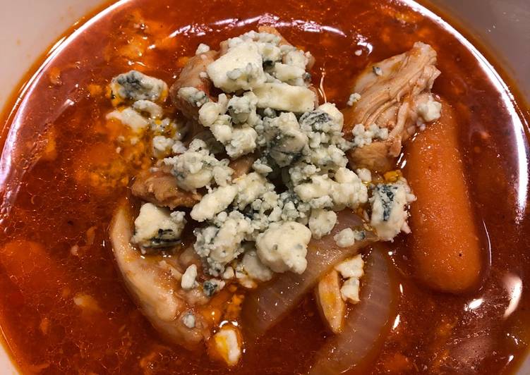 Step-by-Step Guide to Make Any-night-of-the-week Crockpot Buffalo Chicken Soup