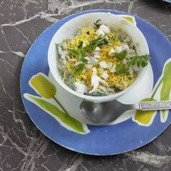 A picture of Sprouted moong salad.