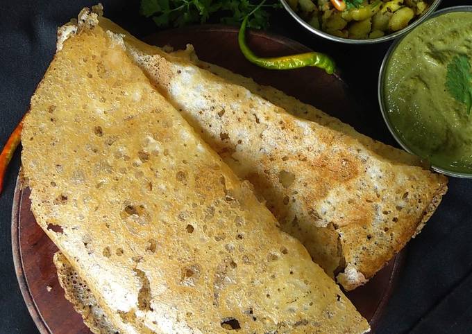 फलाहारी डोसा और आलू मसाला (Falahari Dosa and Aloo Masala Recipe in Hindi) रेसिपी बनाने की विधि in Hindi by Geeta Panchbhai - Cookpad