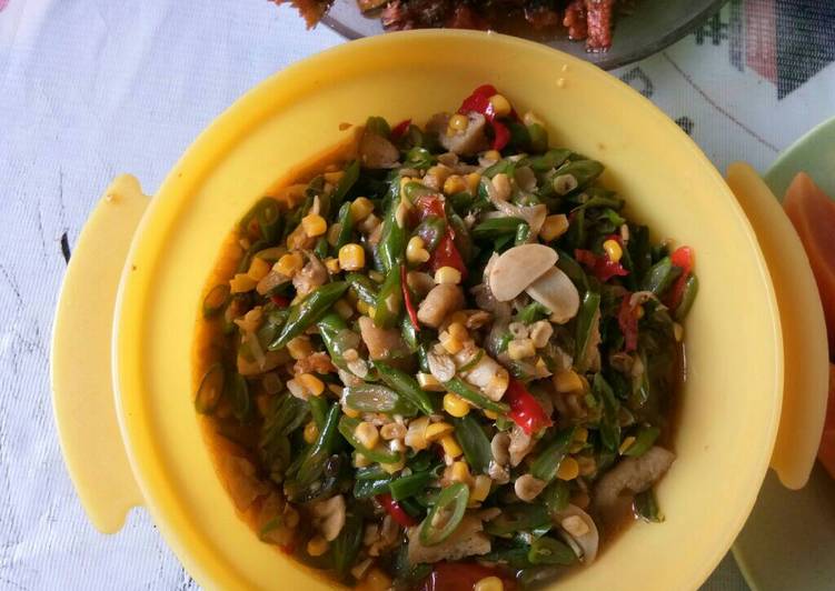 Resep Tumis buncis bakso jagung yang Bisa Manjain Lidah