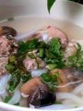 Banh Canh with Pork Ribs and Meatballs