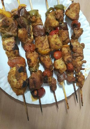 صورة لوصفة شيش طاووق بالفرن