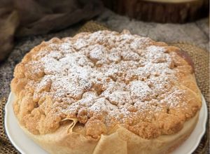 Foto di Torta di Mele con Pasta Fillo e Crema Frangipane alle Mandorle