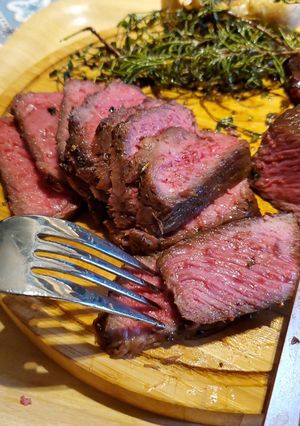 嫩煎翼板牛排（三分熟） 的食譜成品照片