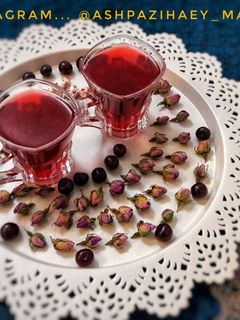 عکسی از دستور چای آلبالو