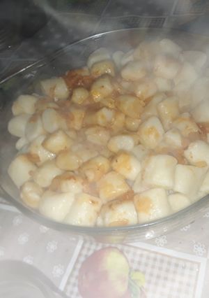 Una foto de Ñoquis caseritos, sin papa, NO SE PEGAN EN EL PALADAR!!