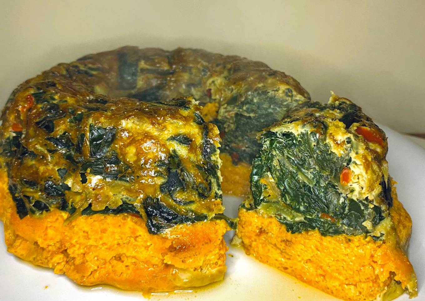 🌱budín salado de espinaca y calabaza🌱