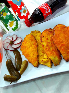 عکسی از دستور شنیسل مرغ