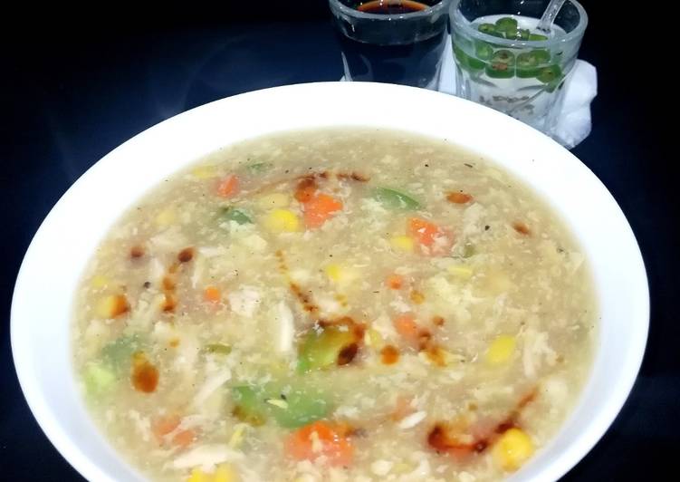 Recipe of Homemade Veg sweet corn soup