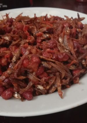 Foto resep Teri kacang sous/balado ala manado