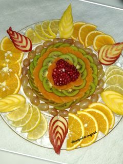 عکسی از دستور بشقاب میوه یلدا ۹۸