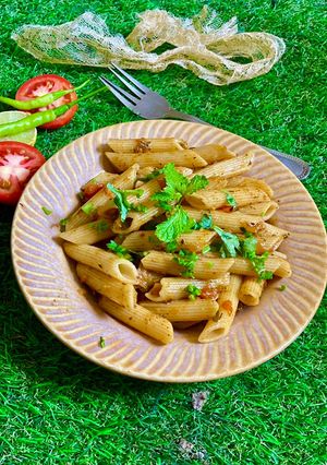 चटपटा पास्ता (पास्ता टमाटर चाट) (Chatpata pasta / pasta tamatar chaat recipe in hindi) रेसिपी मुख्य फोटो