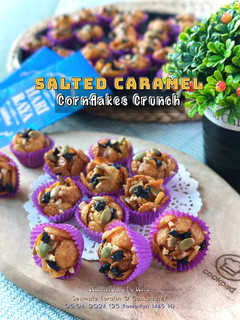 Gambar Salted Caramel Cornflakes Crunch (Biskut Raya)