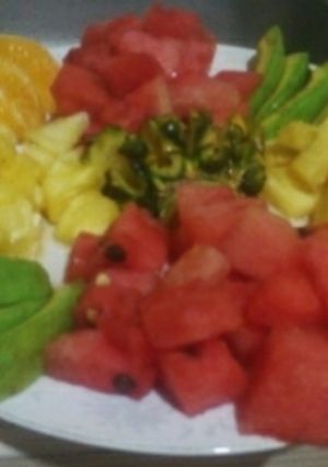 A picture of Tropical fruit salad#saladcontest.