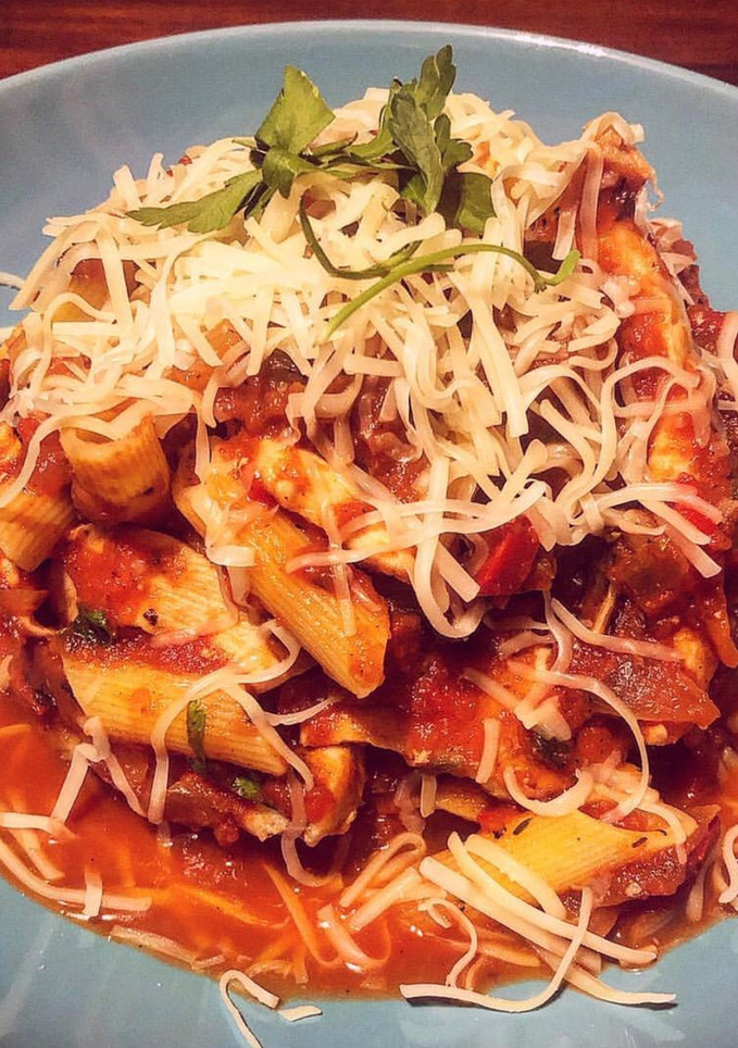 Una foto de Penne Rigate en Salsa Arrabbiata