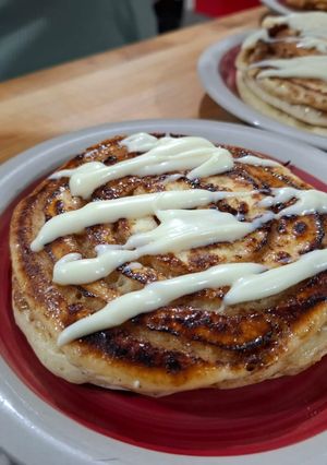 Una foto de Hotcakes de Cinnamon Rolls