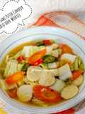 Tumis Sawi Putih Campur Baso dan Wortel