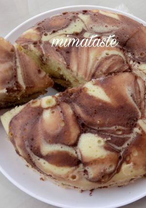 Foto resep Bolu Marmer Kukus Chocolatos..no mixer, takaran sendok
