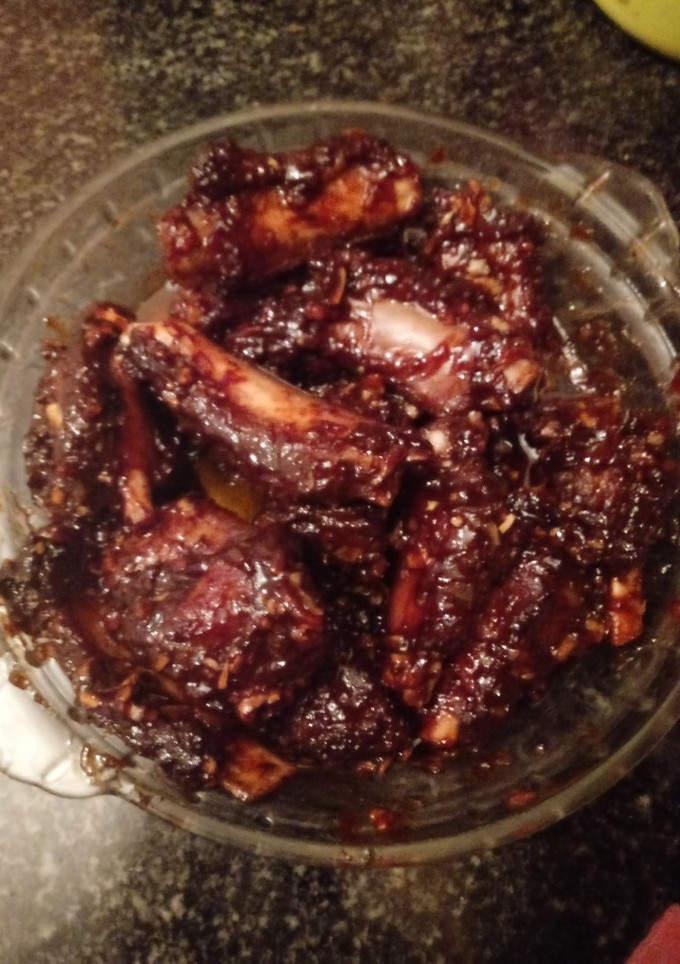 Una foto de Costillas Ibéricas a la coca cola a mi manera en la cecofry 4D