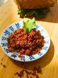 Abon Ayam untuk isian Lemper / MPASI